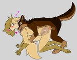 4_toes 5_fingers anal_canal animal_genitalia animal_penis anthro anthro_on_feral anthro_penetrated anus balls bestiality bladder blush bodily_fluids canine_genitalia canine_penis cervix clitoris cum cum_in_vagina cum_inside digitigrade doggystyle duo erection eye_contact feet female female_penetrated feral feral_penetrating feral_penetrating_anthro fingers from_behind_position g-spot genital_fluids genitals heart_symbol humanoid_vulva internal knot knot_root knotted_penis long_tail looking_at_another male male/female male_penetrating male_penetrating_female organs penetration penile penile_penetration penis sex simple_background tail toes tongue tongue_out urethra uterus vaginal vaginal_canal vaginal_penetration yaveton karn_(karn_the_wolf) kona_biralla canid canine canis fennec_fox fox mammal true_fox wolf 2025 alternate_version_at_source digital_drawing_(artwork) digital_media_(artwork)