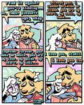 4_fingers 4_panel_comic abstract_background anthro bed blush blush_stickers book dialogue duo ears_down eyelashes fingers fur furniture grin male male/male pivoted_ears poetry purple_eyes reading smile text white_body white_fur yellow_body yellow_fur rawdawgcomics rawdawgcomics_(series) bingus_(rawdawgcomics) stahli_(rawdawgcomics) canid canine canis domestic_dog lagomorph leporid mammal rabbit 2025 artist_name comic digital_media_(artwork) english_text hi_res