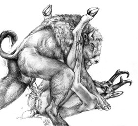 anal anal_penetration animal_genitalia backsack balls bison black_and_white blotch bovine buffalo cum erection gay hooves horn legs_up lying male mammal monochrome on_back orgasm penetration penis plain_background pronghorn sex tapering_penis
Rating: Explicit
Score: 2
User: Vinea
Date: March 10, 2014