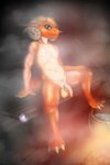 animal_genitalia anthro areola athletic balls bench big_balls big_penis biped blue_eyes bodily_fluids bucket claws container countershade_torso countershading crystal_ball cute_fangs detailed_background digitigrade ear_piercing eyebrow_piercing facial_piercing fangs femboy finger_claws flaccid foreskin freckles genitals heterochromia horn humanoid_genitalia humanoid_penis hybrid_genitalia hybrid_penis looking_at_viewer magic_user male multiple_piercings navel nipples nude orange_body penis piercing pubes red_eyes sauna scar sheath sheathed_humanoid_penis slim small_but_hung solo staff steam sweat sweaty_balls sweaty_genitalia tail teeth thick_thighs vein veiny_penis water gribbli nomad_(gribbli) kobold scalie 2:3 absurd_res hi_res nonbinary_(lore)