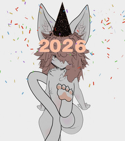 3d_background 4_toes 5_fingers anthro arm_blush arm_tuft barefoot bedroom_eyes belly belly_blush bent_arm bent_leg bent_legs big_butt big_ears blush body_blush body_hair bright_eyes brown_eyes butt butt_focus butt_from_the_front celebrating celebration chest_fur chest_hair chest_tuft claws clothing colorful_background cone_hat confetti covering covering_self crossed_legs crotch_covered curling_toes curved_legs curved_tail curvy_figure ears_through_headwear ears_up elbow_tuft eye_contact eyebrows eyelashes eyesha eyeshadow feet feline_ears femboy feminine feminine_pose fingers fluffy fluffy_ears fluffy_hair foot_fetish foot_focus freckled_arms freckled_butt freckled_chest freckled_face freckled_hand freckled_legs freckled_shoulders freckled_thighs freckles fur fur_tuft glistening glistening_eyes glitter hair hair_over_eye hair_over_eyes hair_over_shoulder hands_behind_back hands_behind_tail happy hat hatwear head_hair head_tuft headgear headgear_only headwear headwear_only highlights_(coloring) holding_self holidays hourglass_figure huge_butt inner_ear_fluff invisible invisible_geometry joyful kicking_feet leaning leaning_backward leaning_on_object leaning_on_table leaning_on_wall legs_in_air legs_up lips lipstick long_hair long_tail looking_at_another looking_at_viewer looking_pleasured looking_up lying makeup male male/male messy messy_hair monotone_body mostly_nude mouth_closed multicolored_body narrowed_eyes navel neck_tuft newyearcat number on_back one_eye_closed one_eye_obstructed one_eye_visible one_leg_on_ground one_leg_up party party_hat pawpads paws pink_body pink_eyebrows pink_eyeshadow pink_feet pink_hair pink_nose pink_paws pointy_ears pose posed presenting presenting_hindquarters raised_foot raised_leg raised_paw seducing_viewer seductive showing_leg silly simple_background simple_coloring simple_face sitting sitting_on_ground size_difference skinny slim slim_anthro small_feet small_mouth small_nose small_waist smaller_male smile smug smug_face solo sparkles submissive submissive_anthro submissive_male suductive surprised tail tail_covering_crotch teasing teasing_feet teasing_viewer teasing_with_feet thick_thighs thigh_blush thin_calves thin_legs thin_tail thin_thighs toe_claws toes toes_pointed_inward toony tuft white_background white_body white_ear white_fur white_hair white_tail wide_eyed wide_hips worship year qin blender_eevee_(artwork) new_year new_year_2026 vivi_(qin) felid feline felis mammal 2026 3d_(artwork) blender_(artwork) colored cover digital_media_(artwork) portrait shaded simple_shading