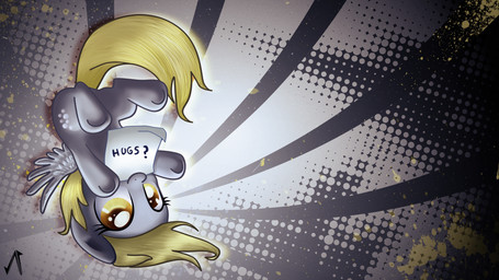 amber_eyes blonde_hair cutie_mark feathered_wings feathers female feral fur grey_body grey_feathers grey_fur hair looking_at_viewer note question_mark smile solo spread_legs spreading text upside_down wings yellow_eyes justaninnocentpony friendship_is_magic hasbro my_little_pony mythology derpy_hooves_(mlp) equid equine mammal mythological_creature mythological_equine pegasus 16:9 english_text hi_res widescreen
