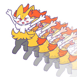 afterimage ambiguous_anthro ambiguous_gender anthro biped blush blush_stickers digitigrade dipstick_tail food front_view markings midair object_in_tail open_:3 open_mouth open_smile raised_arms shrimp_(food) simple_background smile snout solo tail tail_markings three-quarter_view annyui0611 nintendo pokemon braixen canid generation_6_pokemon mammal pokemon_(species) 1:1 2023 digital_drawing_(artwork) digital_media_(artwork) full-length_portrait hi_res japanese_description portrait translated_description