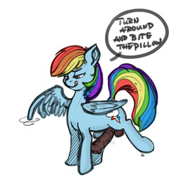 animal_genitalia balls dickgirl edit english_text equine erection feral friendship_is_magic horse horsecock intersex kevinsano licking licking_lips mammal my_little_pony nude pegasus penis plain_background pony rainbow_dash_(mlp) solo text tongue tongue_out vein white_background wings
Rating: Explicit
Score: 10
User: Paranoid
Date: November 30, 2013