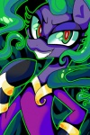 clothed clothing costume female green_eyes green_hair hair solo kaliptro2 friendship_is_magic hasbro my_little_pony mane-iac_(mlp) power_ponies_(mlp) earth_pony equid equine horse mammal pony 2013