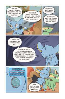 ambiguous_gender black_body black_fur blue_body blue_fur brown_eyes chest_tuft cloud day dialogue digitigrade duo feral fur glowing grass green_body green_fur head_tuft inner_ear_fluff jewelry looking_at_another necklace outside plant quadruped rock sky speech_bubble tail tail_tuft talking_to_another text tree tuft walking yellow_body yellow_eyes yellow_fur wooled nintendo pokemon pokemon_mystery_dungeon spike_chunsoft malachi_(wooled) sable_(wooled) electrike generation_3_pokemon generation_4_pokemon pokemon_(species) shinx comic english_text hi_res