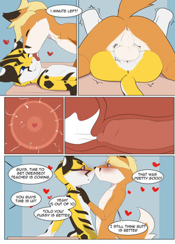age_difference andromorph andromorph/male andromorph_anthro andromorph_penetrated animal_genitalia animal_penis anthro anthro_on_anthro anthro_penetrated anthro_penetrating anthro_penetrating_anthro balls bent_over black_markings blonde_hair blue_eyes blush bodily_fluids canine_genitalia canine_penis cervical_contact classroom clothing conjoined_speech_bubble cum cum_in_uterus cum_in_vagina cum_inside dialogue duo eyes_closed face_lick fur genital_fluids genitals hair heart_symbol impregnation internal internal_vaginal intersex intersex/male intersex_anthro intersex_penetrated knot knotted_penis knotting licking licking_another licking_partner male male_anthro male_penetrating male_penetrating_andromorph male_penetrating_intersex markings multicolored_body multicolored_fur nude nude_andromorph nude_anthro nude_male older_penetrated orange_body orange_fur ovum ovum_with_heart pawpads paws penetration penile penile_penetration penis penis_in_vagina school sex side_view speech_bubble sperm_cell tail text tongue uterus vaginal vaginal_penetration vulva white_body white_fur x-ray_view yellow_body yellow_fur young young_on_young young_penetrated steel_cat steel_cat_(character) tycloud canid canine domestic_cat felid feline felis fox mammal absurd_res comic english_text hi_res