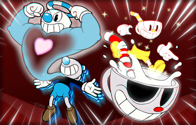 3_fingers bendy_straw blue_nose bottomwear clothing container cup drinking_straw duo fingers footwear for_a_head gloves grey_body grey_skin handwear heart_symbol liquid magic male milk not_furry red_nose shoes short shorts silly_straw smile sparkles teeth toony thewill cuphead_(game) cuphead_(character) mugman animate_inanimate ghost humanoid object_head spirit 2017 digital_media_(artwork) brother_(lore) brothers_(lore) sibling_(lore)