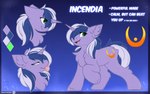 cutie_mark female feral fluffy hooves horn quadruped smile solo standing tongue tongue_out unguligrade snowstormbat hasbro my_little_pony mythology fan_character equid equine mammal mythological_creature mythological_equine unicorn 16:10 absurd_res hi_res model_sheet widescreen