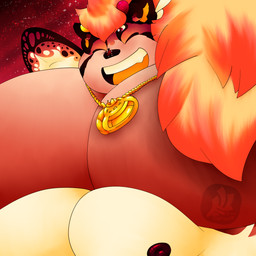 4_ears antennae_(anatomy) anthro barazoku belly big_muscles fluffy fur fusion group hair huge_muscles hyper hyper_muscles larger_male larger_pet male membrane_(anatomy) micro micro_on_nose micro_on_snout multi_ear multi_eye muscular muscular_male nipples open_mouth overweight overweight_anthro overweight_male simple_background size_difference smile text trio wings fujiyama_samoyed bumble_beans_(fujiyamasamoyed) jambal_(fujiyamasamoyed) yanbara_(fujiyamasamoyed) alaskan_malamute arthropod bee bumble_bee_(species) canid canine canis deity domestic_dog hybrid hymenopteran insect mammal nordic_sled_dog raccoon_dog spitz tanuki 1:1 digital_media_(artwork) hi_res shaded