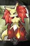 blush canine delphox female fox mammal nintendo otama pokémon red_eyes solo video_games
Rating: Safe
Score: 5
User: iamthatguy
Date: April 22, 2014
