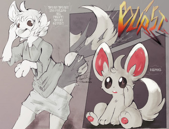 big_ears clothing dialogue feral fluffy fluffy_tail fur grey_body grey_fur growth human_to_feral male partial_speech_bubble paws pokemon_speak shrinking sitting size_transformation solo species_transformation tail tail_burst tail_growth tail_growth_in_pants tail_tenting text torn_clothing transformation transformation_sequence thwillartz nintendo pokemon generation_5_pokemon human mammal minccino pokemon_(species) rodent english_text hi_res