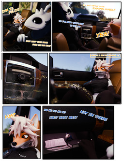 anthro antlers black_body black_fur bodily_fluids bone bottomwear bottomwear_down butt car clothed clothing dialogue driving duo female fur furniture genital_fluids genitals glove_box hair horn inside_car inside_vehicle male male/female omorashi open_mouth outside pants pants_down partially_clothed peeing peeing_on_furniture piss_destruction plushie skull skull_head speech_bubble spread_legs spreading text topwear urine urine_stream vehicle vulva watersports white_body white_fur the_texorcist american_mythology indigenous_north_american_mythology mythology north_american_mythology system_of_a_down chimney_(the_texorcist) tex_(the_texorcist) bovid canid canine caprine fox mammal monster mythological_creature wendigo 3d_(artwork) absurd_res comic digital_media_(artwork) english_text hi_res