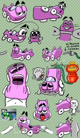 ambiguous_penetration big_eyes black_eyes bodily_fluids car cracks cum cum_in_mouth cum_inside cum_on_face disembodied_penis eyebrows faceless_character fellatio flag gas_pump genital_fluids genitals green_body half-closed_eyes heart_symbol humanoid_genitalia humanoid_penis kissing kissing_cheek looking_at_viewer looking_back looking_pleasured machine male narrowed_eyes not_furry oral penetration penile penis petting pixelated presenting_mouth presenting_tongue purple_body rear_view sex side_view simple_background thick_eyebrows tongue tongue_out vehicle wheel white_body white_skin windshield young spongepierre fototeta humongous_entertainment putt-putt_(series) putt-putt_(character) animate_inanimate dire_machine dire_vehicle living_car living_machine living_vehicle absurd_res digital_media_(artwork) hi_res pixel_(artwork) reference_image