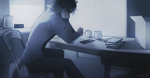 anthro biped bottomwear chair clothed clothing fully_clothed furniture hair inside male male_anthro mouth_closed pants short_hair side_view sitting solo topwear unknowhiter felid mammal 2024 digital_media_(artwork) greyscale hi_res monochrome portrait three-quarter_portrait