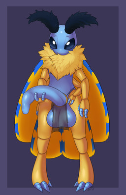 accessory antennae_(anatomy) anthro balls big_balls big_penis bottomwear clothing cock_ring foreskin genitals half-erect huge_balls huge_penis humanoid_genitalia humanoid_penis hyper hyper_balls hyper_genitalia jewelry loincloth long_foreskin male multi_arm multi_limb penis penis_accessory penis_jewelry solo unretracted_foreskin wings slimefur arthropod insect lepidopteran moth hi_res