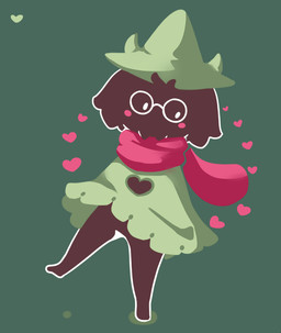 ambiguous_gender anthro black_body black_fur clothed clothing eyewear featureless_crotch fur glasses heart_symbol horn no_underwear on_one_leg red_scarf scarf simple_background solo standing vaultsquid deltarune undertale_(series) ralsei bovid caprine darkner goat mammal 2018 digital_media_(artwork) unavailable_at_source male_(lore)