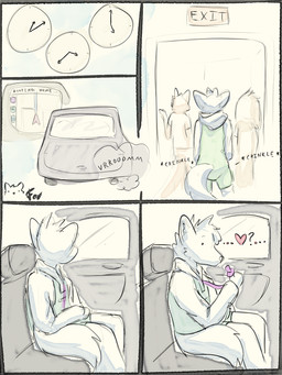 ageplay anthro car clean_diaper clothed clothing crinkling diaper driving embarrassed fur hair inside_car inside_vehicle overalls pacifier roleplay tail vehicle wearing_diaper dabblefox 3:4 absurd_res comic digital_drawing_(artwork) digital_media_(artwork) hi_res