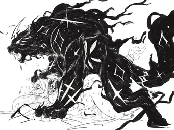 abdominal_bulge anthro anthro_dominating_humanoid big_muscles biped blush blush_lines bodily_fluids bovid_horn bovine_horn butt_jiggle claws cow_ears cow_horn digitigrade doggystyle dominant drooling duo eyes_closed female female_penetrated from_behind_position hair head_grab hooves horn huge_muscles humanoid_on_anthro jiggling large_penetration larger_dom looking_pleasured male male/female male_dominating_female male_penetrating male_penetrating_female muscular muscular_anthro muscular_male open_mouth penetration pinned pinned_to_ground ponytail roaring saliva sex size_difference smaller_female smaller_humanoid smaller_penetrated sweating_profusely seb_mujinn momo_(seb_mujinn) animal_humanoid bovid bovid_humanoid bovine bovine_humanoid cattle_humanoid felid horned_humanoid humanoid mammal mammal_humanoid 2025 4:3 absurd_res hi_res monochrome