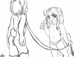 anthro bdsm clothing duo female hair long_hair looking_at_viewer sex_toy thong underwear vibrator young young_anthro hagiasophia nikole felid lagomorph leporid mammal pantherine rabbit tiger absurd_res hi_res