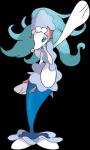 blue_eyes blue_hair hair pink_nose solo star alexalan nintendo pokemon generation_7_pokemon mammal marine pinniped pokemon_(species) primarina alpha_channel