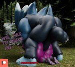 3d_(artwork) all_fours anal anal_penetration anthro anus backsack balls big_balls big_butt big_penis blue_body blue_fur butt camseven dark_gaia dialogue digital_media_(artwork) duo english_text erection eulipotyphlan femboy from_behind_position fur genitals grey_hair hair hi_res male male/male male_penetrated male_penetrating male_penetrating_male mammal mounting muscular muscular_male outside_sex patreon patreon_logo penetration penis perineum purple_body purple_fur sega sex size_difference sonic_the_hedgehog sonic_the_hedgehog_(series) sonic_the_werehog sonic_unleashed teapot_(body_type) text thick_thighs unknown_species watermark werecreature wereeulipotyphlan werehog wide_hips wings