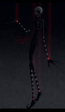 black_bars glowing glowing_eyes machine male not_furry puppet solo bubblehermit five_nights_at_freddy's five_nights_at_freddy's_2 scottgames marionette_(fnaf) animatronic humanoid mammal robot 2015 letterbox