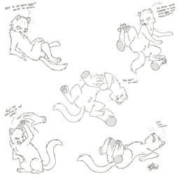 4_toes ambiguous_gender annoyed belly_rub chest_tuft claws crossed_legs dialogue disembodied_hand duo empty_eyes featureless_crotch feet feral foot_fetish foot_grab foot_play foot_rub fur glare grumpy hindpaw humanoid_hands lying massage on_back on_side pawpads paws petting simple_background sitting sound_effects tail text toe_claws toes tuft white_background nekostar daniel_mullins_games inscryption stoat_(inscryption) mammal mustelid musteline stoat true_musteline weasel 1:1 2025 english_text greyscale hi_res monochrome signature