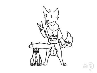 anthro anthro_on_feral balls bestiality big_balls big_penis bottomless bouncing_balls bouncing_penis clothed clothing cockslap duo feral genitals gesture gynomorph gynomorph/male hand_gesture huge_balls huge_penis intersex intersex/male intraspecies intraspecies_bestiality line_boil male penis penis_bigger_than_head penis_on_face retracted_balls shirt shirt_only slap throbbing throbbing_penis topwear topwear_only v_sign qwaxi~lixard animated loop