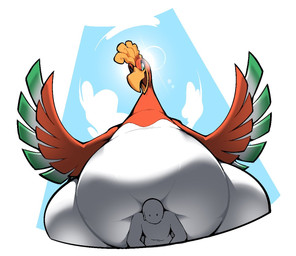 ambiguous_gender beak belly big_belly duo feathered_wings feathers feral green_body green_eyes green_feathers imminent_vore larger_feral lens_flare looking_at_another low-angle_view multicolored_body multicolored_feathers open_beak open_mouth orange_body orange_feathers overweight overweight_ambiguous overweight_feral pear-shaped_figure simple_background size_difference smaller_human white_background white_belly white_body white_feathers wide_hips wings yellow_beak yellow_body yellow_feathers boot_(artist) european_mythology greek_mythology mythology nintendo pokemon anon avian bird generation_2_pokemon ho-oh human legendary_pokemon mammal mythological_avian mythological_bird mythological_creature mythological_firebird phoenix pokemon_(species) 2020 digital_drawing_(artwork) digital_media_(artwork)