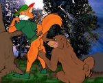 anthro anus balls bear bottomless butt canine chubby clothing disney erection fox from_behind gay grizzly_bear hat imminent_sex little_john looking_back male mammal nude penis raised_tail robin_hood robin_hood_(disney) sex smile tail_grab tongue unknown_artist
Rating: Explicit
Score: 8
User: ranksgiving
Date: June 25, 2013