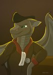 anthro clothed clothing male membrane_(anatomy) membranous_wings solo wings reiyoyote mythology kaiser dragon mythological_creature mythological_scalie scalie absurd_res hi_res