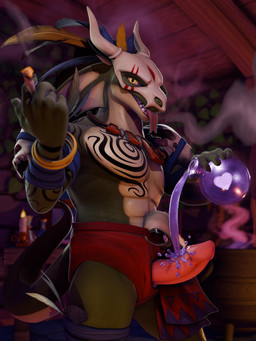 accessory anthro bone bone_mask erection feathers genitals looking_at_viewer male mask muscular muscular_male penis potion_bottle skull smile smiling_at_viewer smoking solo tattoo tongue tongue_out tribal tribal_clothing briganfi terraria witch_doctor_(terraria) lihzahrd reptile scalie 3:4 3d_(artwork) digital_media_(artwork) hi_res