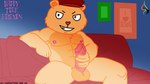 anthro clothing erection genitals hat hat_only headgear headgear_only headwear headwear_only male mostly_nude muscular muscular_male nipples nude penis sexy_eyes smile solo stroking_penis jameshtf happy_tree_friends pop_(htf) bear brown_bear grizzly_bear mammal ursine hi_res