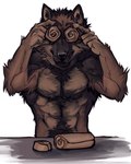 abs anthro dough male muscular muscular_anthro muscular_male pecs solo nmvsolidus mythology canid canine canis mammal mythological_canine mythological_creature werecanid werecanine werecreature werewolf wolf hi_res