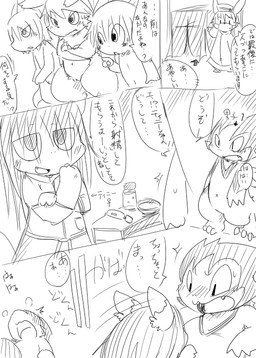 anthro blush dialogue fangs fellatio female group horn loli male male/female navel nude oral penile questionable_consent school sex shota sketchy smile teeth text young young_anthro young_on_young doneru mythology miks shari tini_(doneru) wazumi demon dragon lagomorph mammal mythological_creature mythological_scalie scalie black_and_white comic japanese_text monochrome right_to_left sketch translated