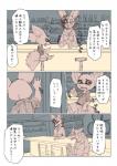 anthro fur male text mo_to_i_chi disney zootopia finnick_(zootopia) canid canine fennec_fox fox mammal true_fox comic hi_res japanese_text translation_request