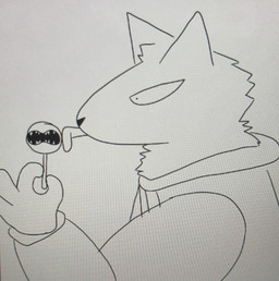 a anthro candy dessert food licking lollipop male tempeh tongue zak-d tobii_agustin absurd_res hi_res