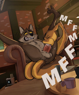 anal anal_penetration anthro anthro_on_feral anthro_penetrating anthro_penetrating_feral balls bestiality bodily_fluids chair clenched_teeth cum cum_in_mouth cum_inside cumshot deep_throat duo ejaculation eyebrows fellatio feral feral_penetrated furniture genital_fluids genitals legs_up male male/male male_anthro male_feral male_penetrated male_penetrating male_penetrating_male on_chair oral oral_penetration penetration penile sex sharp_teeth tail tail_fetish tail_in_ass tail_insertion tail_play teeth yellow_eyes wolfinasuit dreamworks the_bad_guys mr._snake_(the_bad_guys) mr._wolf_(the_bad_guys) canid canine canis mammal reptile scalie snake wolf hi_res
