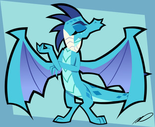 2_horns 3_toes blue_body blue_scales eyes_closed feet female feral head_spikes horn purple_wings scales scene_interpretation solo spikes spikes_(anatomy) toes white_horn wings pres_marshmellow friendship_is_magic hasbro my_little_pony mythology princess_ember_(mlp) dragon mythological_creature mythological_scalie scalie absurd_res hi_res