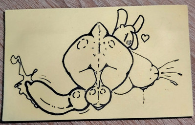 animal_genitalia animal_penis anthro anus balls big_breasts big_penis biped blush bodily_fluids breasts canine_genitalia canine_penis erection genitals gynomorph heart_symbol huge_penis hyper hyper_genitalia hyper_penis intersex knot lactating nipples penis rear_view solo tail shay_the_bunny lagomorph leporid mammal rabbit hi_res monochrome traditional_media_(artwork)