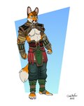 anthro big_ears blue_eyes brown_hair chest_scar ear_piercing ear_ring ears_up fists_clenched fox_tail fur hair male muscular muscular_anthro muscular_male nipple_piercing nipples orange_body orange_fur piercing ring_piercing scar solo tail white_body white_fur bartek22 chris_the_fox_(bartek22) canid canine fox mammal absurd_res hi_res