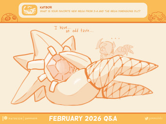 accessory ambiguous_gender anthro blush blush_stickers bone clothing curled_horn dialogue duo ellipsis eyebrow_through_hair eyebrows eyelashes fishnet_clothing fishnet_legwear fishnet_thigh_highs flower flower_in_hair hair hair_accessory half-closed_eyes horn legwear narrowed_eyes plant q&a skeleton solo_focus text thigh_highs translucent translucent_hair gammainks nintendo pokemon pokemon_legends_z-a flor_(gammainks) gamma_(gammainks) animated_skeleton bovid caprine generation_9_pokemon mammal mega_absol_z mega_evolution mega_starmie pokemon_(species) sheep undead 2026 absurd_res artist_name digital_media_(artwork) english_text hi_res monochrome orange_monochrome