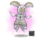 bottomwear clothing female floating genitals machine metal pussy red_eyes short_stack skirt solo terryeternity nintendo pokemon generation_7_pokemon legendary_pokemon magearna pokemon_(species) robot 1:1 hi_res