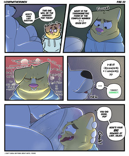 age_difference anthro balls belly big_balls big_bulge big_penis blush bodily_fluids border bottomwear bulge clothed clothing dialogue dominant dominant_anthro dominant_male duo erection erection_under_clothing facial_hair fur genital_fluids genitals half-erect heart_eyes heart_symbol humanoid_genitalia humanoid_penis imminent_sex larger_dom leaking_precum male male/male math mature_anthro mature_male musk mustache older_male overweight overweight_anthro overweight_male pecs penis penis_on_face precum side_view size_difference sound_effects speech_bubble spread_legs spreading stretched_clothing student talking_to_another teacher teacher_and_student text tuft underwear underwear_only vein veiny_penis white_body white_border white_fur yellow_body yellow_fur crunchychip mr_arthur_(crunchychip) zach_(crunchychip) bear canid canine canis domestic_dog mammal polar_bear shiba_inu spitz ursine absurd_res comic english_text hi_res