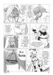 2013 anthro canid canine canis cheek_tuft clothed clothing comic dialogue digital_media_(artwork) english_text facial_tuft fangs felid female femboy greyscale group hi_res lazydez leopard male mammal midriff monochrome mouse murid murine pantherine prehistoric_species resine rodent saber-toothed_tiger sabertooth_(anatomy) teeth text tuft wolf