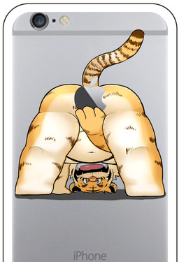 anthro belly butt convenient_censorship humanoid_hands kemono male navel overweight overweight_male solo 12beat13 felid mammal pantherine tiger 2015