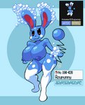 anthro big_breasts big_nipples blue_body breasts bubble curvy_figure female fusion huge_breasts id_number long_ears looking_at_viewer nipples nude number pokedex pokemon_fusion simple_background smile smirk solo tail tail_orb text thick_thighs wide_hips mdjoe nintendo pokemon azumarill generation_2_pokemon generation_4_pokemon hybrid lagomorph lopunny mammal marine pokemon_(species) 2021 aliasing digital_drawing_(artwork) digital_media_(artwork) signature species_name