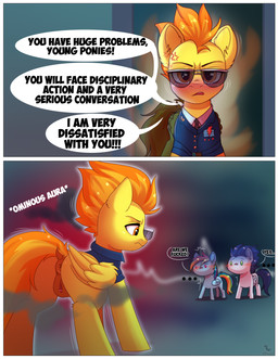 animal_genitalia animal_vulva anus border casual_nudity chibi cross-popping_vein equine_anus equine_genitalia equine_vulva female feral genitals group male male/female text trio vulva white_border wings dinoalpaka friendship_is_magic hasbro my_little_pony mythology rainbow_dash_(mlp) soarin_(mlp) spitfire_(mlp) wonderbolts_(mlp) equid equine horse mammal mythological_creature mythological_equine pegasus pony comic english_text hi_res
