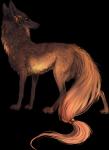 ambiguous_gender black_nose brown_body brown_fur chat_pose feral fur paws quadruped simple_background solo standing transparent_background nukerooster athesta canid canine canis coyote mammal 2015 alpha_channel